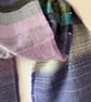 Yorkshire Lavender Handwoven Herringbone Lambswool Scarf, Purple - Image 4