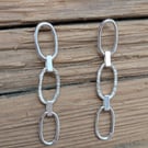 Linked chain earrings 