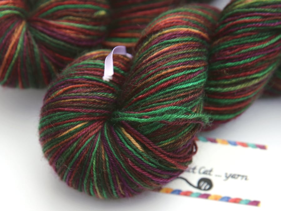 Pheasant - Superwash Bluefaced Leicester 4-ply yarn