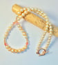 Pearl & Crystal Necklace, June Birthday, 30th Anniversary, Bridal Jewellery - Image 1