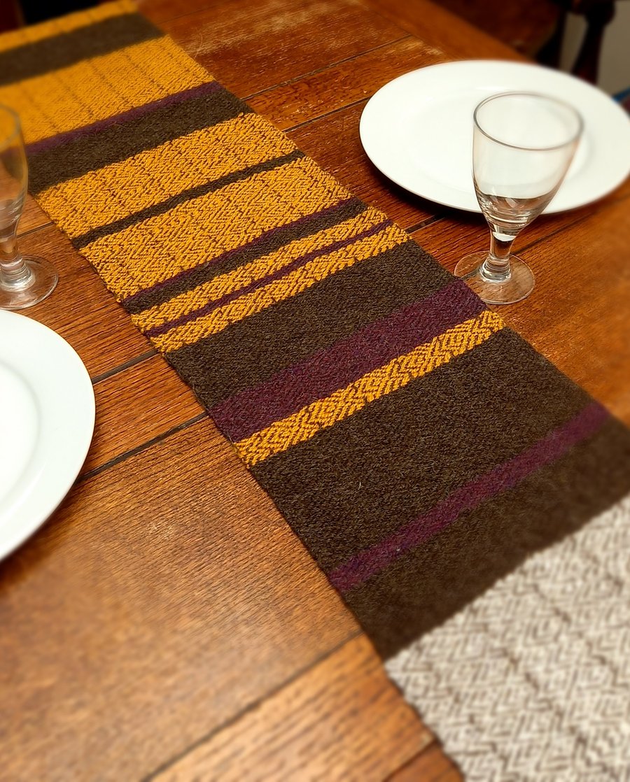 Spring Flowers Handwoven Table Runner