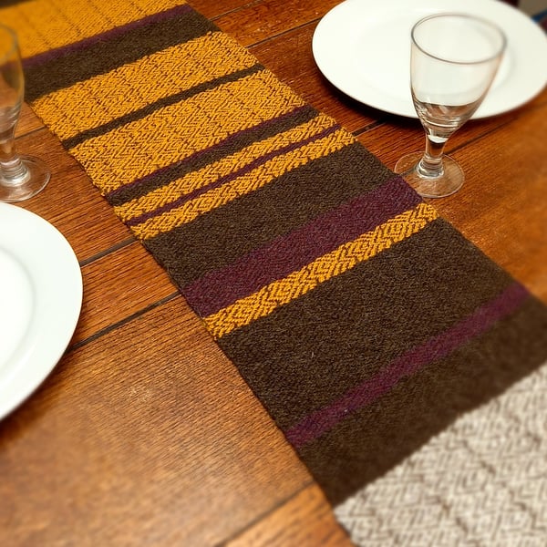 Spring Flowers Handwoven Table Runner
