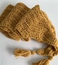 COTTON blend scarf. 'Landscape' .Soft, lightweight , all-seasons .Mustard, Gold. - Image 5