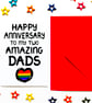 Anniversary Card For Two Dads, Gay Anniversary Card - Image 5