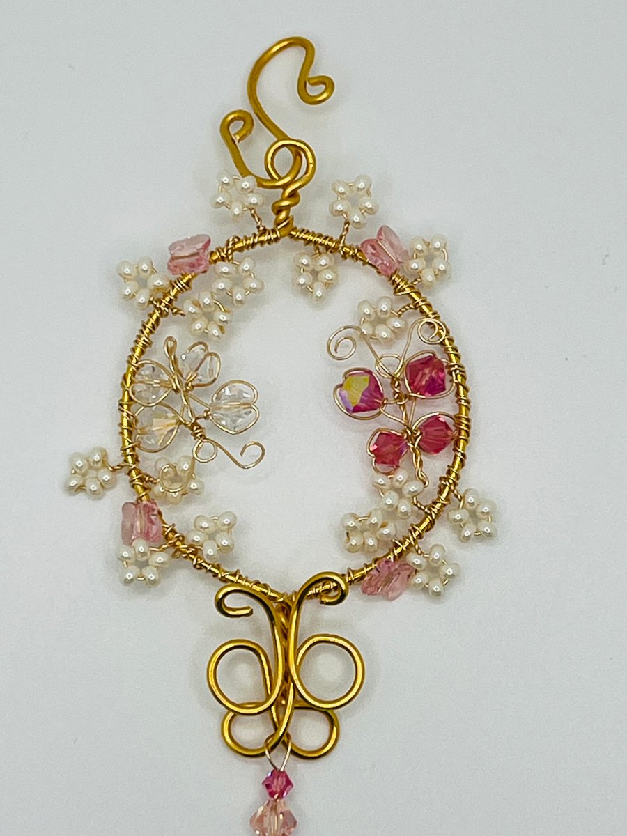 BUTTERFLY CRYSTAL SUN CATCHER