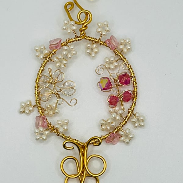 BUTTERFLY CRYSTAL SUN CATCHER
