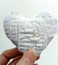 Hand Embroidered Heart Pin Cushion   - Image 3