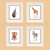 Adventurous SAFARI Animal Prints, safari animals, nursery art, kids art