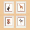 Adventurous SAFARI Animal Prints, safari animals, nursery art, kids art