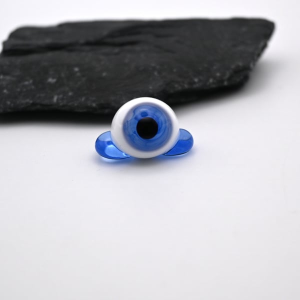 small glass eye ball keepsake figure