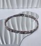 Black White Rose Gold Necklace Calsilica Beaded Necklace Statement Jewellery Han - Image 4