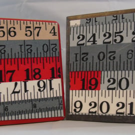  Clearance - Tape Measure or Ruler Coasters