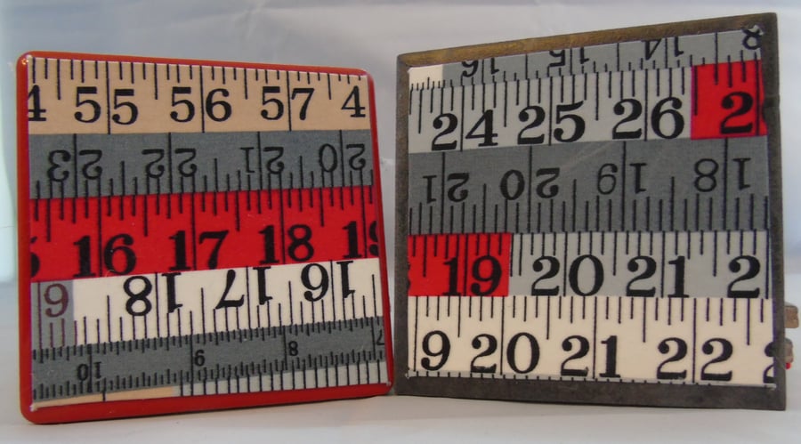  Clearance - Tape Measure or Ruler Coasters