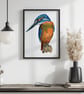 Kingfisher greeting card (blank) - Image 3
