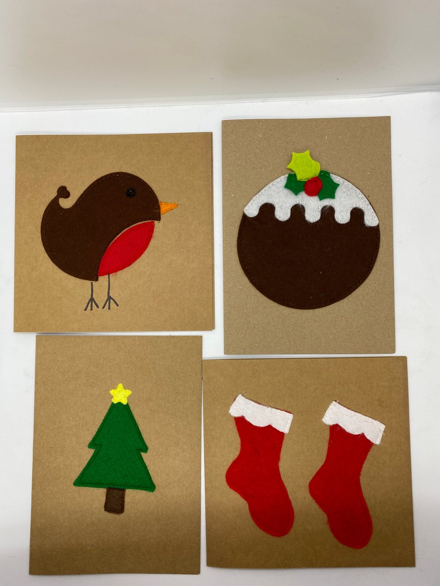 Felt Christmas cards
