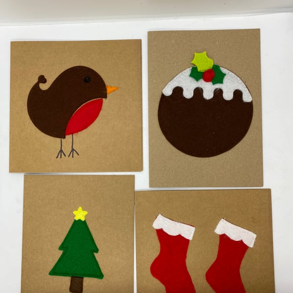 Felt Christmas cards