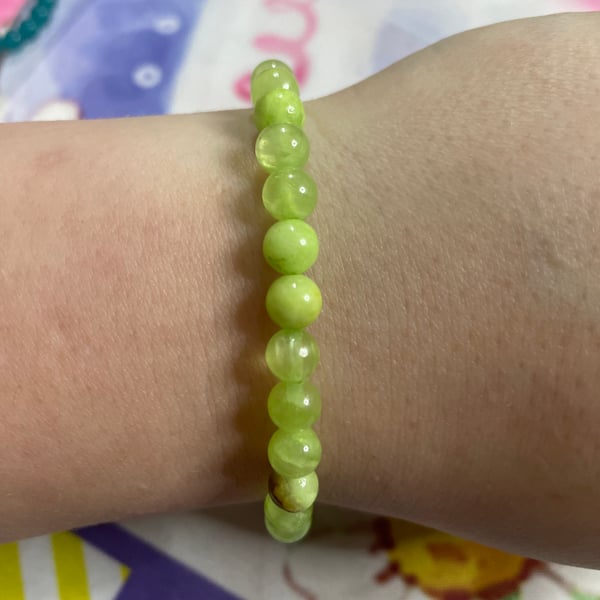 (Green Aventurine) Handmade Gemstone Bracelet (17cm)