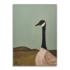 Charming Small Acrylic Painting Of A Goose In Nature - Animal Bird Lover Gift