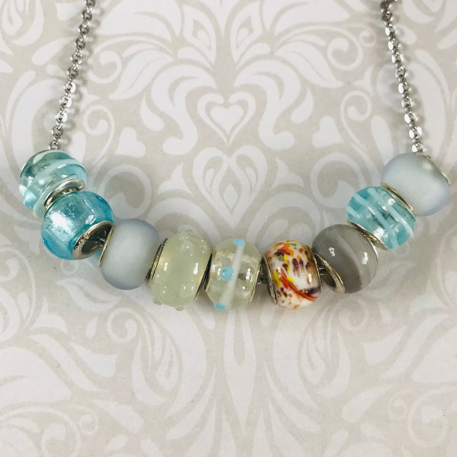 Glass Murano Lampwork Necklace