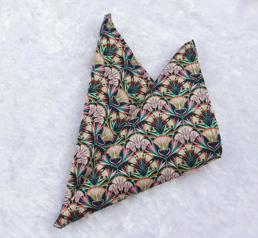 Gents handkerchief, made from Liberty Tana Lawn, pocket square, 28cm