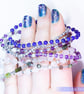 Sterling Silver and Multi Tourmaline stretch bracelet AA grade gemstones - Image 8