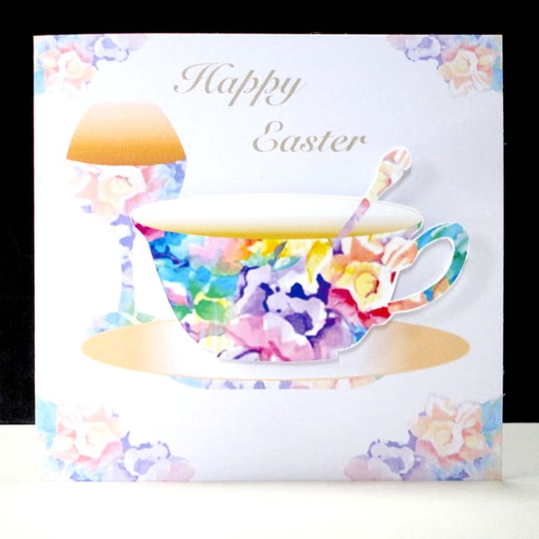 Easter Breakfast Handmade Card 