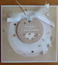 Christmas Card - Wreath With Cream Poinsettias- Merry Christmas - Image 7