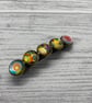 Women's barrette with abstract circle pattern - Image 6