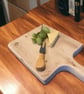 Recycled Wooden Cheese Board Rustic Cutting Board Eco-Friendy Chopping Board THE - Image 2