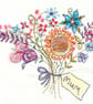 Beautiful mum bouquet, handmade card - Image 1