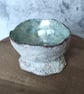 Handmade Coral Sculpture, Hand Painted Mother of Pearl Effect, Seaside Bowl - Image 1