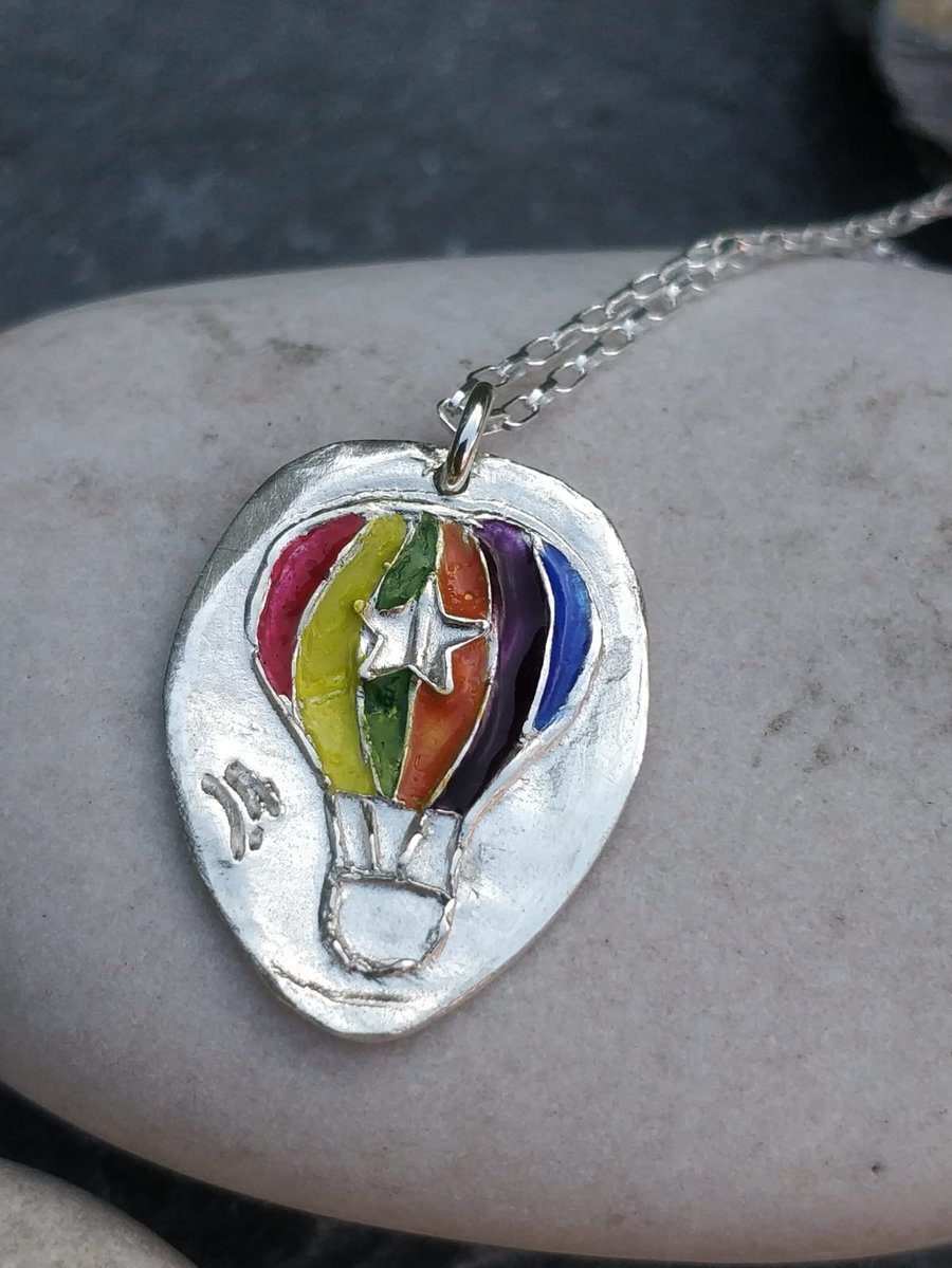 Hot Air Balloon Necklace