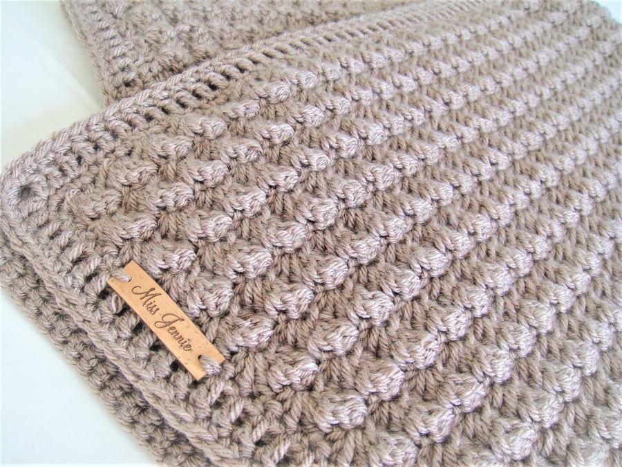 Crochet Baby Blanket, Mink Blanket, White blanket, Stroller blanket, Cot blanket