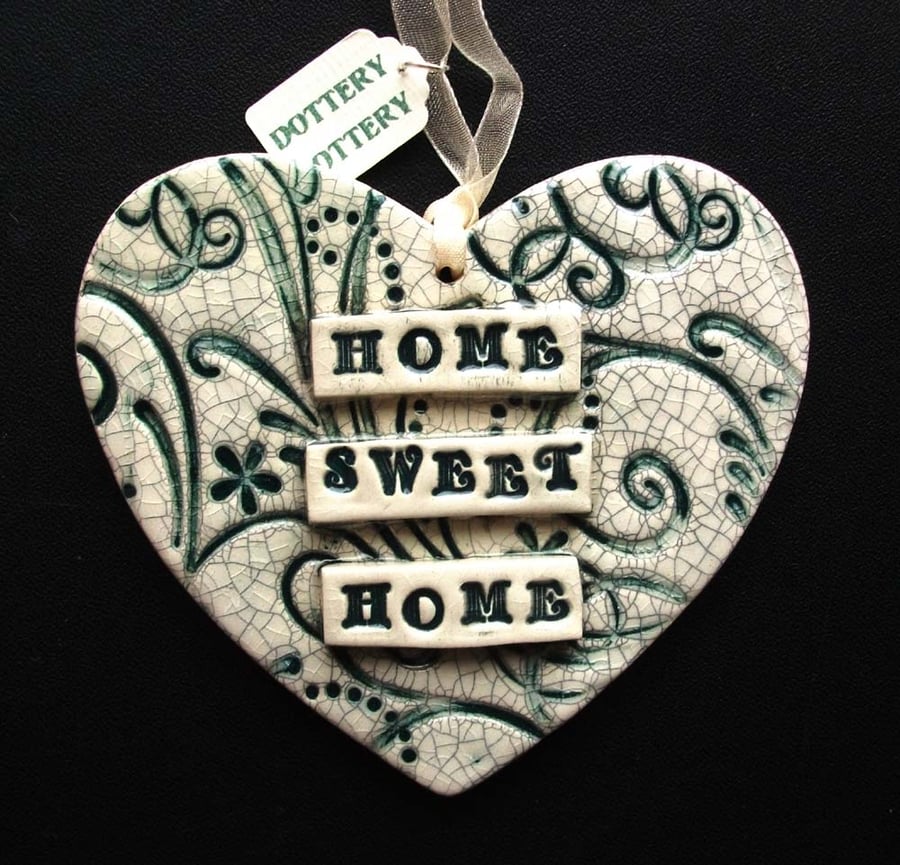 ceramic heart decoration