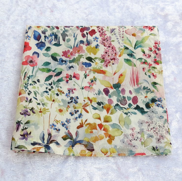Liberty Lawn handkerchief ladies handkerchief Folksy