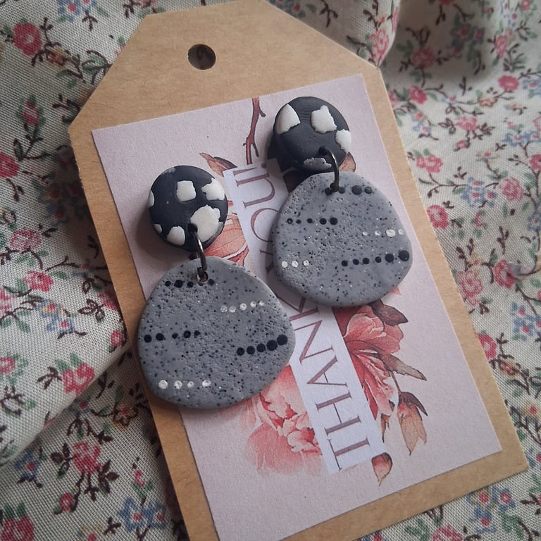 CLEARANCE! polymer clay earrings handmade- reduced-no b6