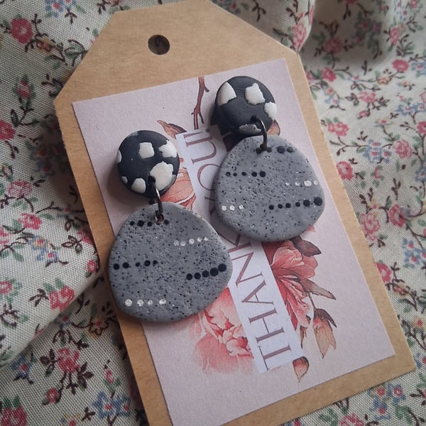 CLEARANCE! polymer clay earrings handmade- reduced-no b6
