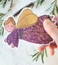 Purple Christmas Fairy Tree Ornament - Image 2