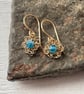 Gold Filled Crochet Apatite Earrings - Image 3