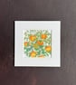 'Orange Blossom' 5" x 5" Mounted Print