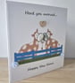 Herd You Moooved Cow New Home Card Embellished Illustrated Greeting - Image 4