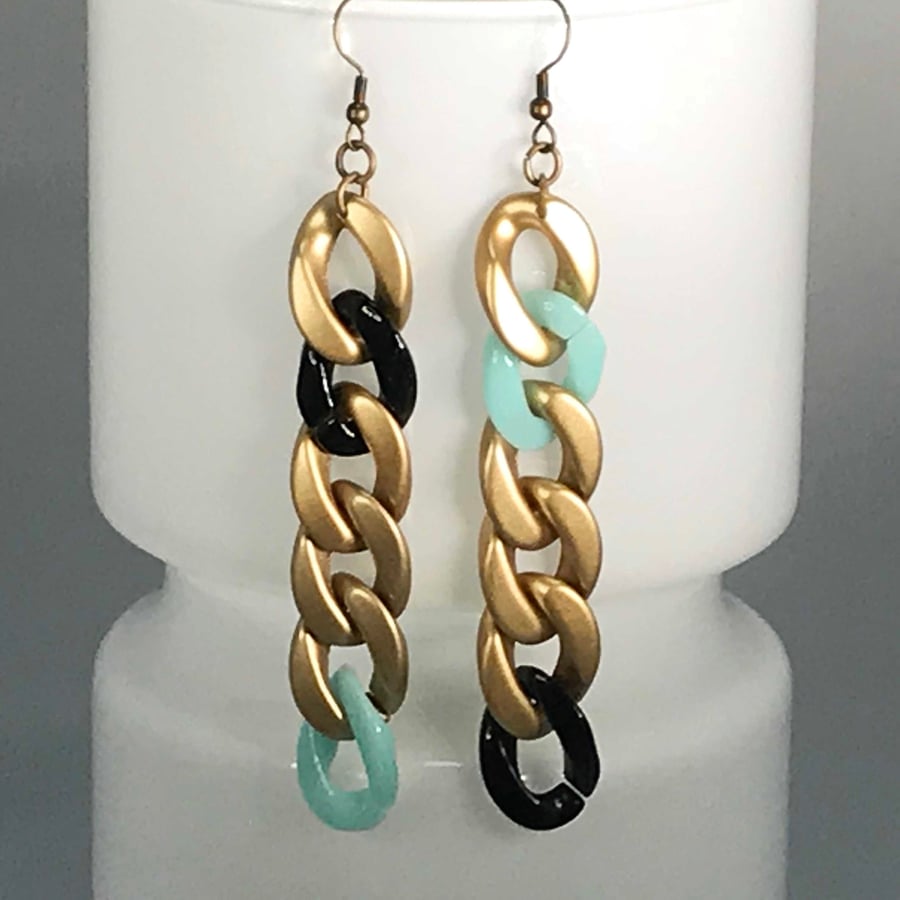 Chunky sales resin earrings
