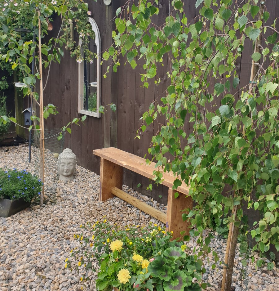 Reclaimed Scaffold Board Simple Wooden Bench