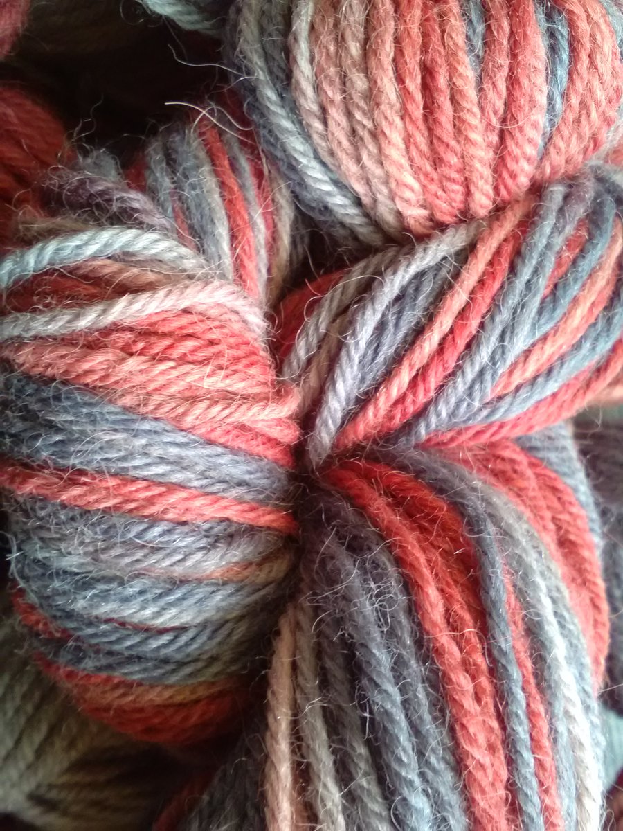 SPECIAL! 250g Hand-dyed  WOOL ALPACA DK Stormy Dawn