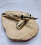 Hand Turned Wooden Fountain Pen - Spalted Beech - Image 1