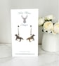 Charm Earrings - Galloping Horse (small)