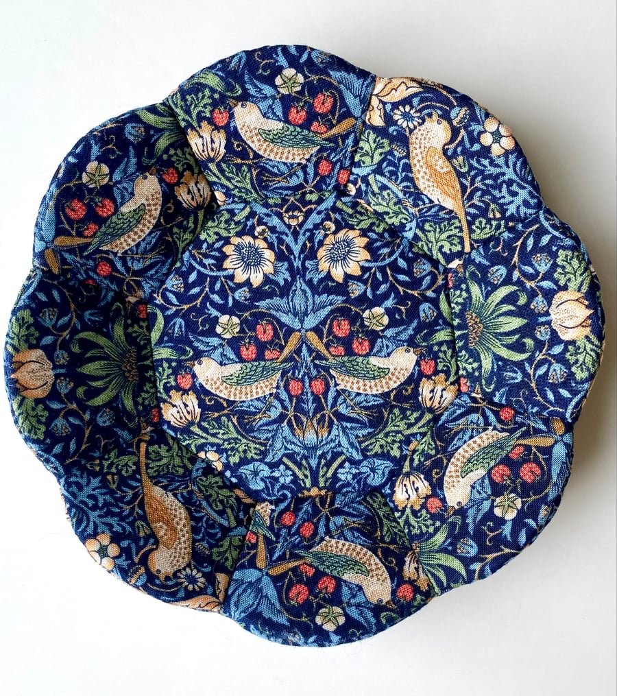 William Morris Strawberry Thief Fabric Trinket Dish