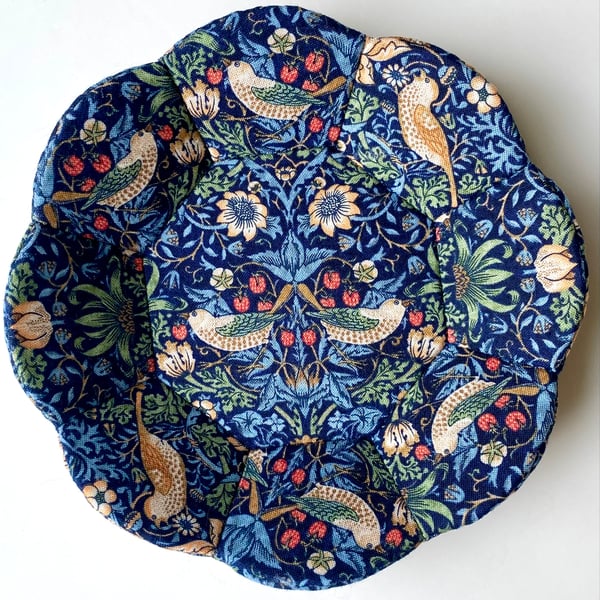 William Morris Strawberry Thief Fabric Trinket Dish