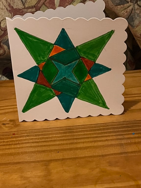 Cards with an islamic pattern