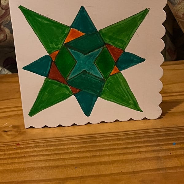 Cards with an islamic pattern
